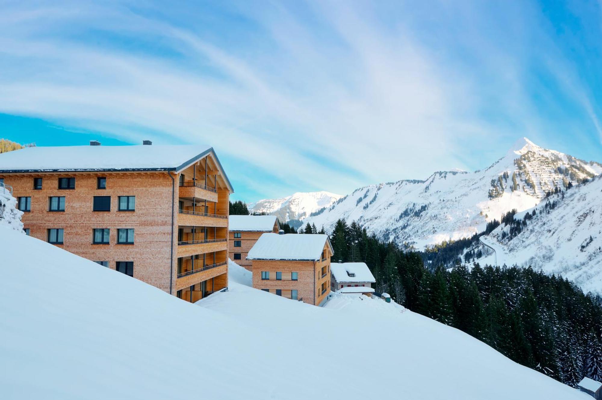 דירות Alpenstolz Damuels Haus 4 - Stilvoll Urlauben In Den Bergen מראה חיצוני תמונה